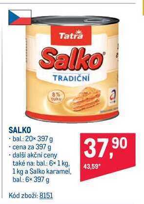 Makro Tatra salko 397 g nabídka