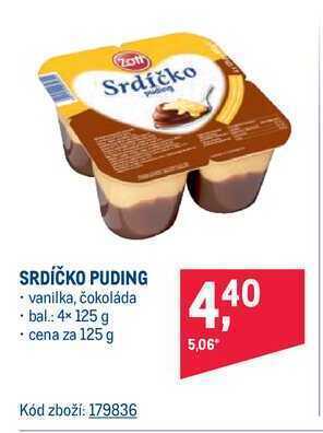 Makro Zott srdíčko puding 125 g nabídka