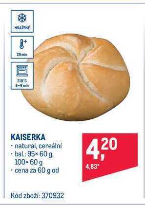 Makro Kaiserka 60 g nabídka