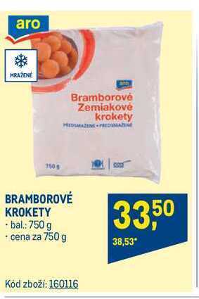 Makro Aro bramborové krokety 750 g nabídka