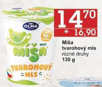 Jip Miša tvarohový mls různé druhy, 130 g nabídka