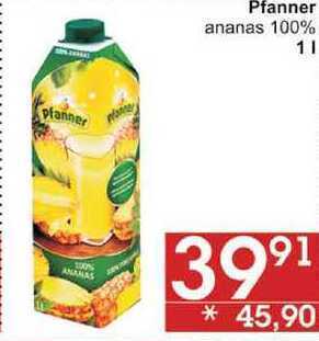 Jip Pfanner ananas 100%, 1 l nabídka