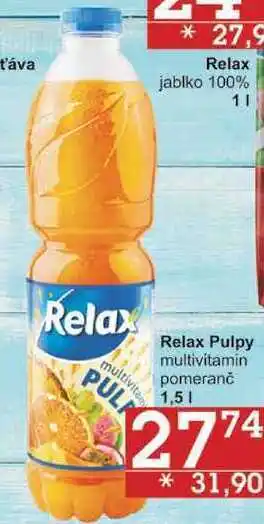 Jip Relax pulpy pomeranč, 1,5 l nabídka