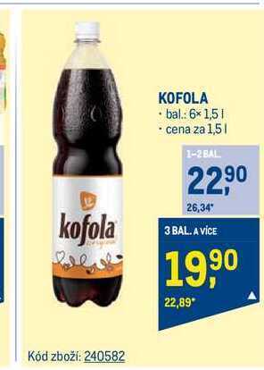 Makro Kofola 1,5 l nabídka