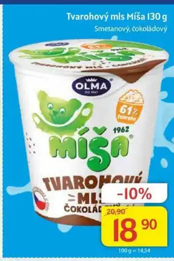 Tvarohový mls Míša 130g