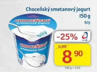 Kubík potraviny Chocenský smetanový jogurt bílý 150g nabídka
