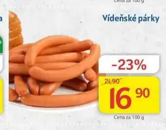Kubík potraviny Vídenské párky 100g nabídka