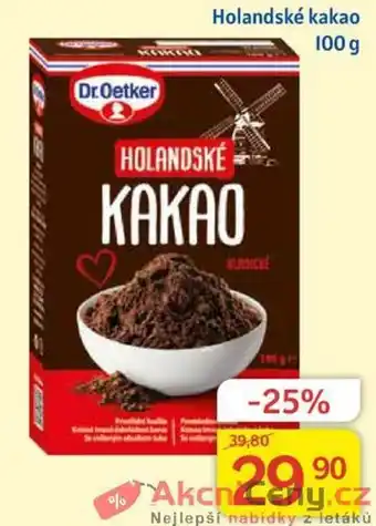 Kubík potraviny Holandské kakao 100g nabídka