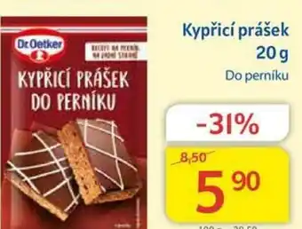 Kubík potraviny Kypřicí prášek 20g nabídka