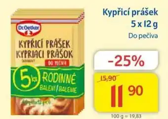 Kubík potraviny Kypřicí prášek 5x12g nabídka