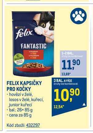 Makro Felix kapsičky pro kočky 85 g nabídka