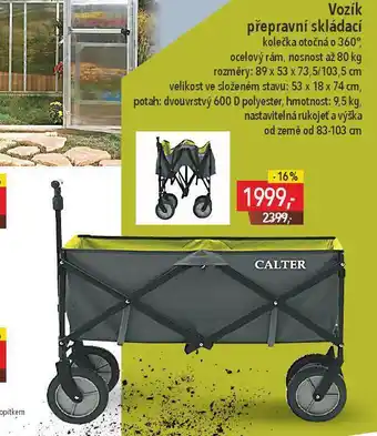 Vozík přepravní skládací