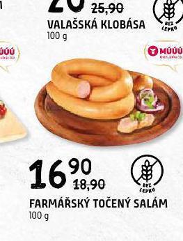 Terno Farmářský točený salám nabídka