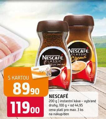 Terno Nescafé instantní káva nabídka