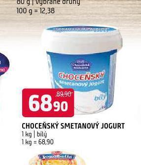 Choceňský smetanový jogurt bílý