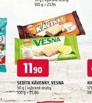 Terno Sedita kávenky, vesna nabídka