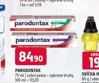 Terno Parodontax zubní pasta nabídka