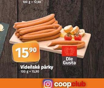 Coop Vídeňské párky nabídka