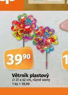 Větrník plastový