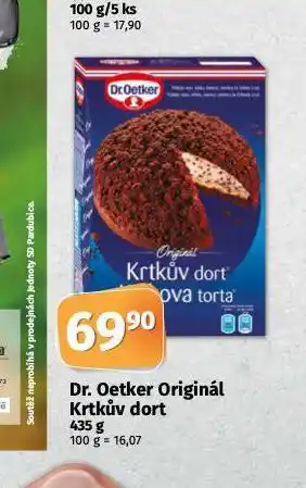 Coop Dr. oetker originál krtkův dort nabídka