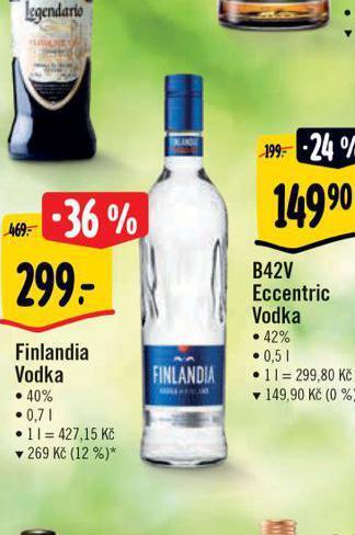 Albert Finlandia vodka nabídka