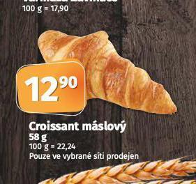 Coop Croissant máslový nabídka