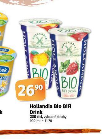 Coop Hollandia bio bifi drink nabídka