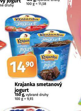 Coop Krajanka smetanový jogurt nabídka