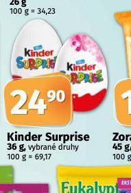 Coop Kinder surprise nabídka