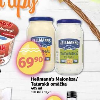 Coop Hellmann´s tatarská omáčka, majonéza nabídka