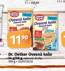 Coop Dr. oetker ovesná kaše nabídka