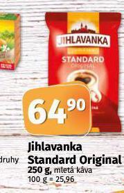 Coop Jihlavanka standard original mletá káva nabídka