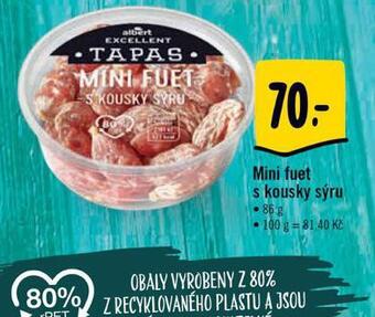 Albert Mini fuet s kousky sýru nabídka