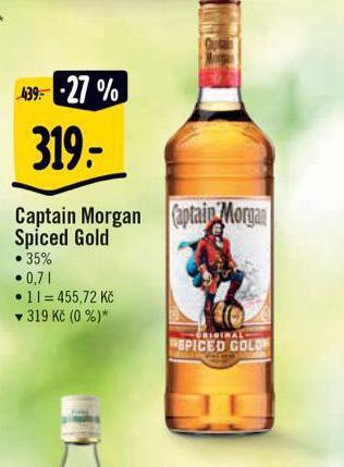 Albert Captain morgan spiced gold nabídka