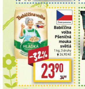 Billa Babiččina volba mouka nabídka