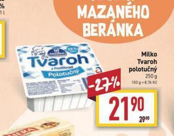 Billa Milko tvaroh nabídka