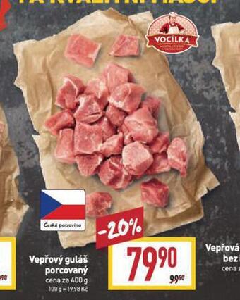 Billa Vepřový guláš porcovaný nabídka