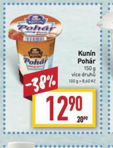 Billa Kunín pohár nabídka