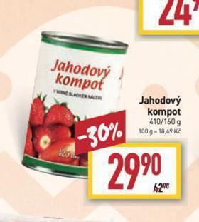 Billa Jahodový kompot nabídka
