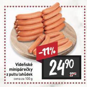 Billa Vídeňské minipárečky nabídka