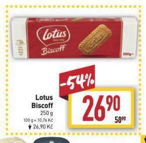 Billa Lotus biscoff nabídka