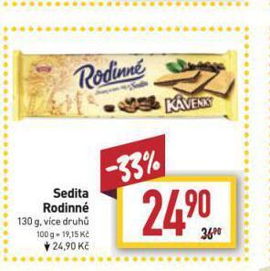 Billa Sedita rodinné nabídka