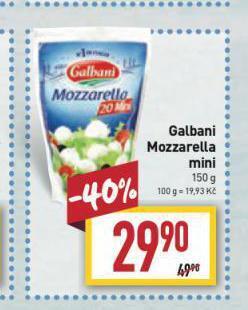 Billa Galbani mozzarella sýr nabídka