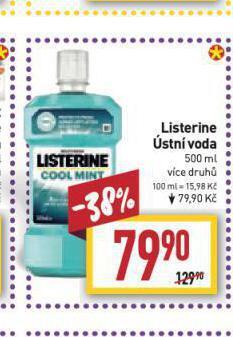 Billa Listerine ústní voda nabídka