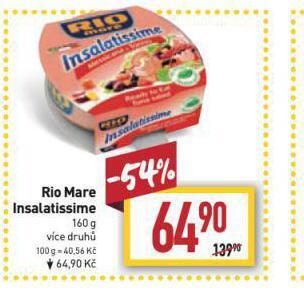 Billa Rio mare insalatissime nabídka