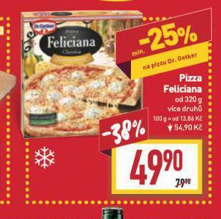 Billa Pizza feliciana nabídka