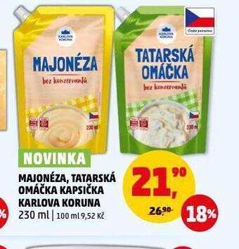 Penny Market Majonéza, tatarská omáčka kapsička karlova koruna nabídka