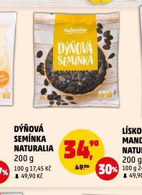 Penny Market Dýňová semínka naturalia nabídka