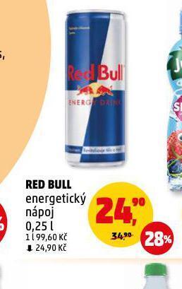 Penny Market Red bull energetický nápoj nabídka
