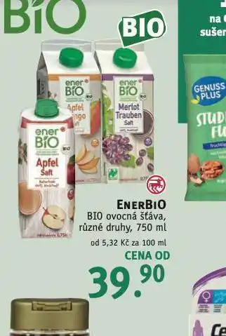 Rossmann Enerbio bio ovocná šťáva nabídka
